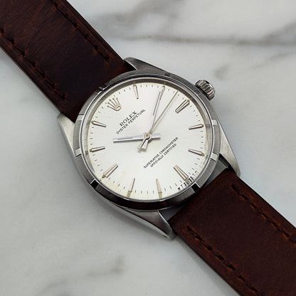 ROLEX Oyster Perpetual 34 Silver Dial Rare [REF. 1007]