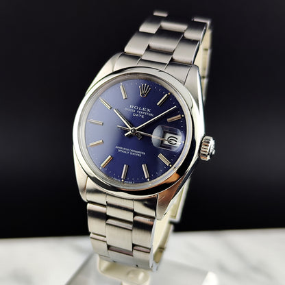 ROLEX Oyster Perpetual Date Blue Dial 1968 DEFECTIVE [REF. 1500]