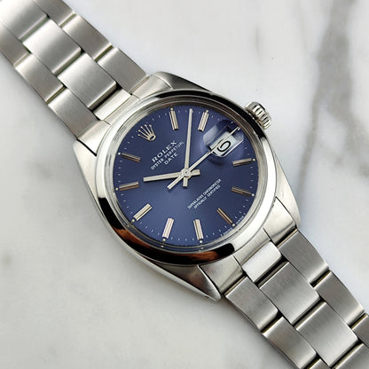 ROLEX Oyster Perpetual Date Blue Dial 1968 DEFECTIVE [REF. 1500]