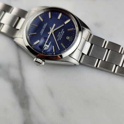ROLEX Oyster Perpetual Date Blue Dial 1968 DEFECTIVE [REF. 1500]