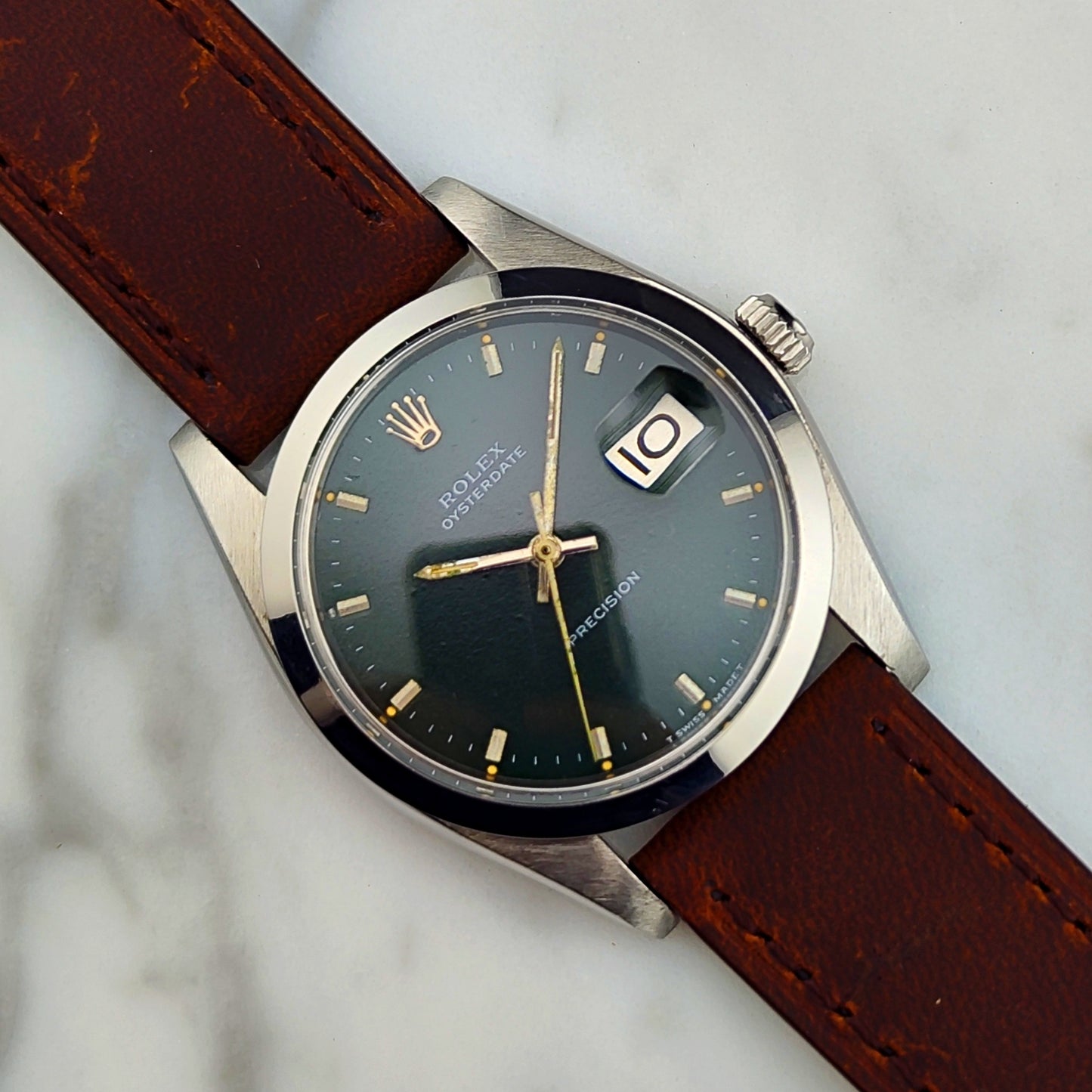 ROLEX Oyster Precision Date Green Dial Serviced [REF. 6694]