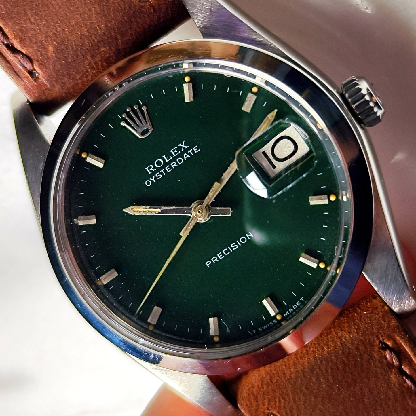 ROLEX Oyster Precision Date Green Dial Serviced [REF. 6694]