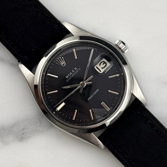 ROLEX Oyster Precision Date Black Dial Mint Perfect Condition [REF. 6694]