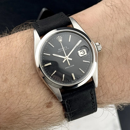 ROLEX Oyster Precision Date Black Dial Mint Perfect Condition [REF. 6694]