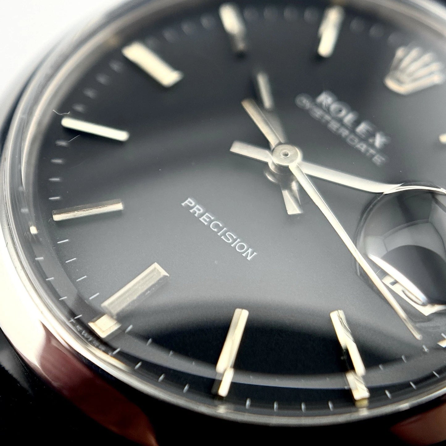 ROLEX Oyster Precision Date Black Dial Mint Perfect Condition [REF. 6694]