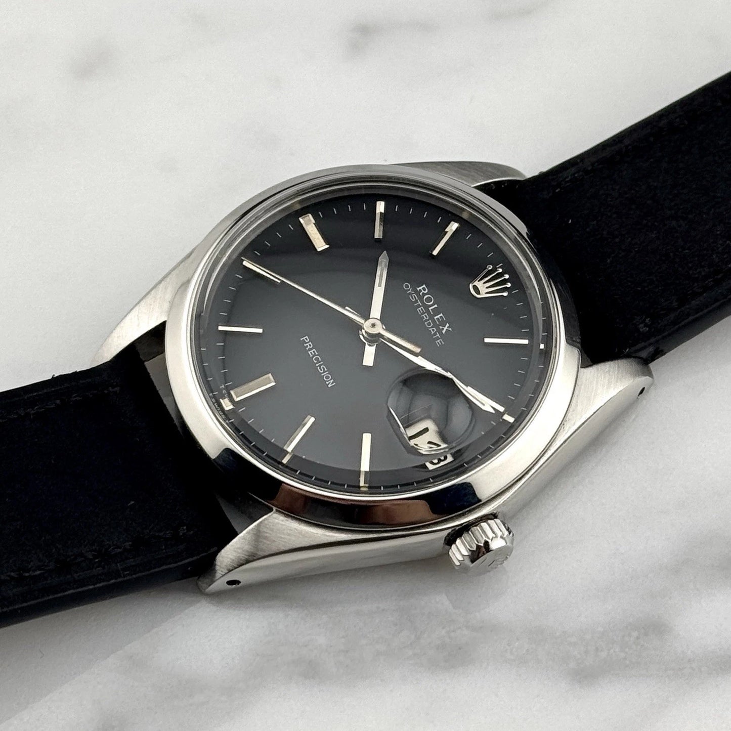 ROLEX Oyster Precision Date Black Dial Mint Perfect Condition [REF. 6694]