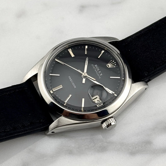 ROLEX Oyster Precision Date Black Dial Mint Perfect Condition [REF. 6694]