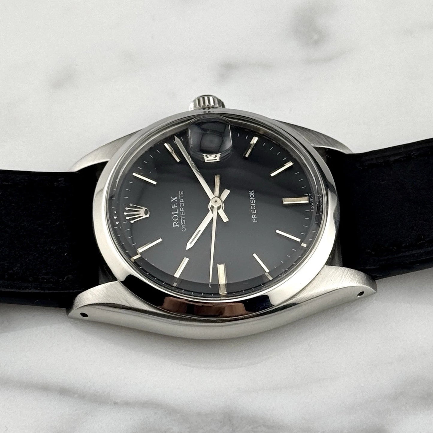 ROLEX Oyster Precision Date Black Dial Mint Perfect Condition [REF. 6694]