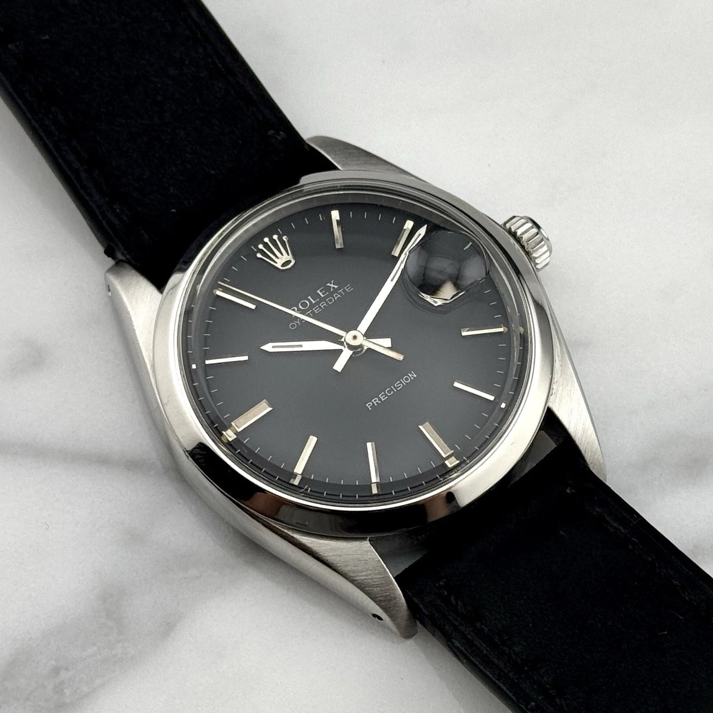ROLEX Oyster Precision Date Black Dial Mint Perfect Condition [REF. 6694]
