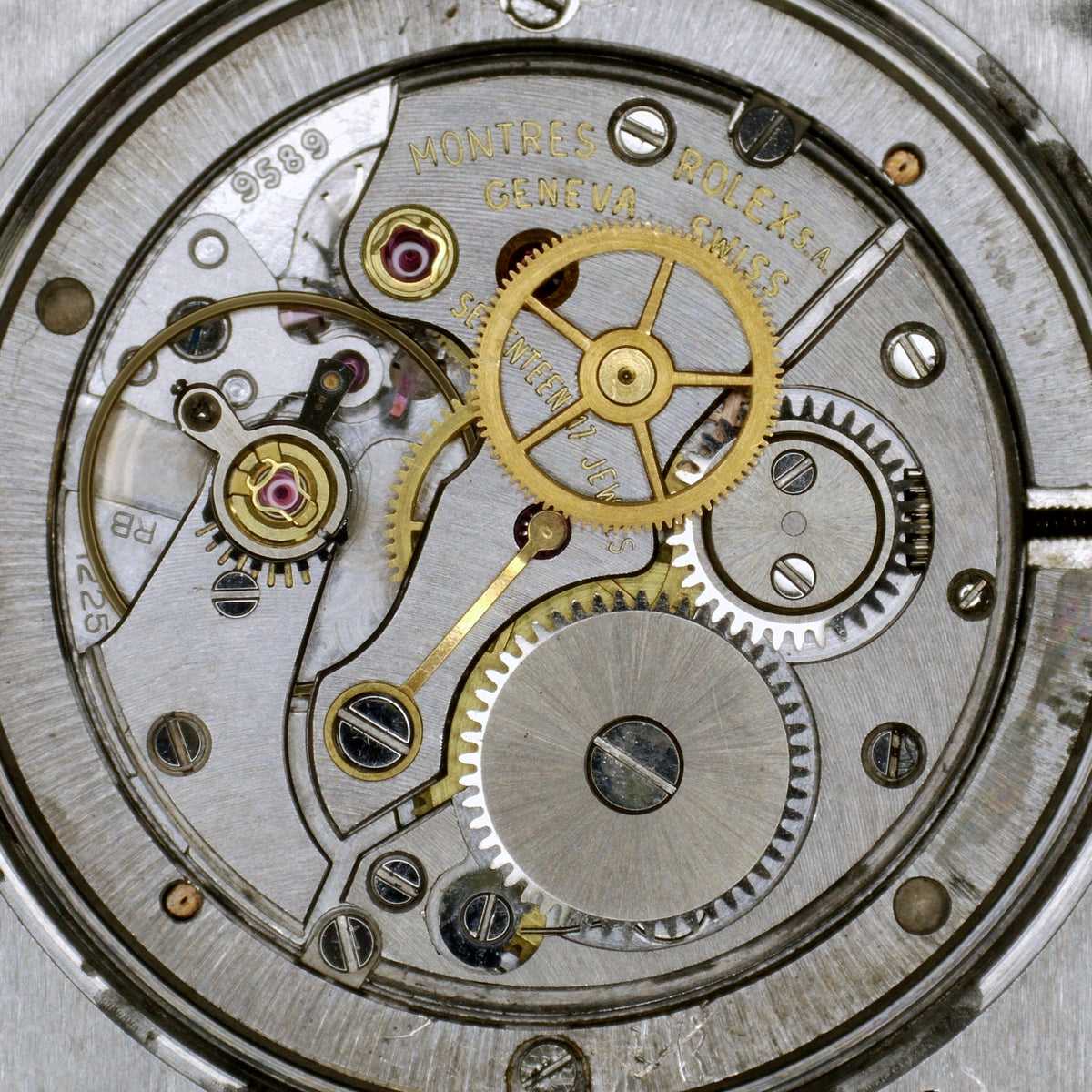 Rolex Oyster Precision Date Silver Dial 1976 Serviced 10/2026 with Box – Uhrwerk mit Brücke und Gravur