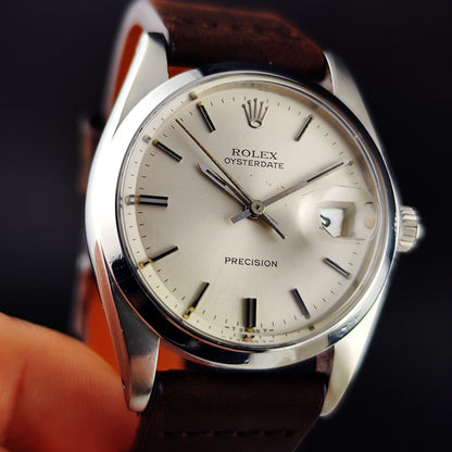 ROLEX Oyster Precision Oysterdate Steel Date 1978 Serviced 03/2026 [REF. 6694]