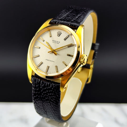 ROLEX Oyster Precision Rare Gold White Dial [REF. 6426]
