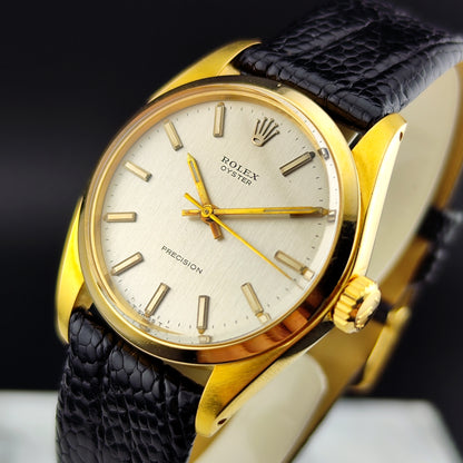 ROLEX Oyster Precision Rare Gold White Dial [REF. 6426]