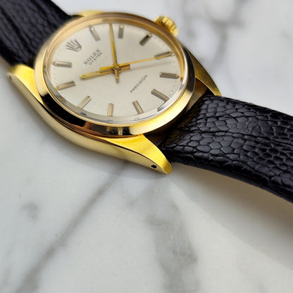 ROLEX Oyster Precision Rare Gold White Dial [REF. 6426]