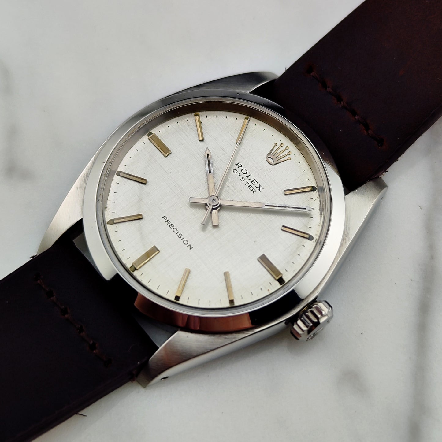 ROLEX Oyster Precision White Linen Dial 1971 Mint [REF. 6426]