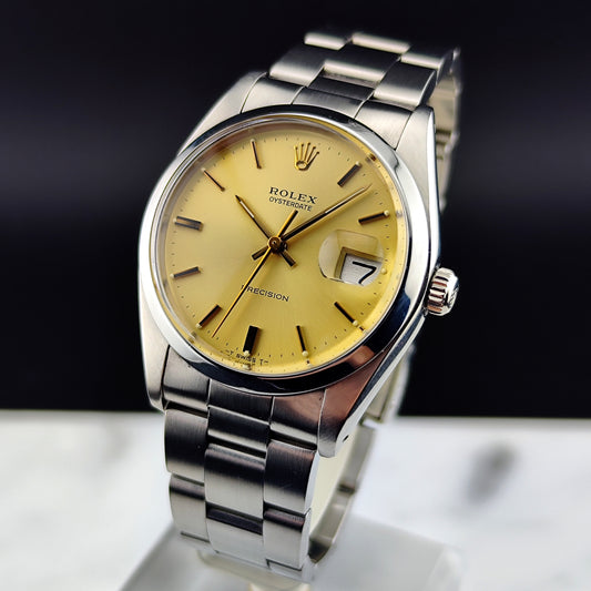 ROLEX Oysterdate Precision Gold Date Mint+ 1978 Serviced 03/2026 [REF. 6694]