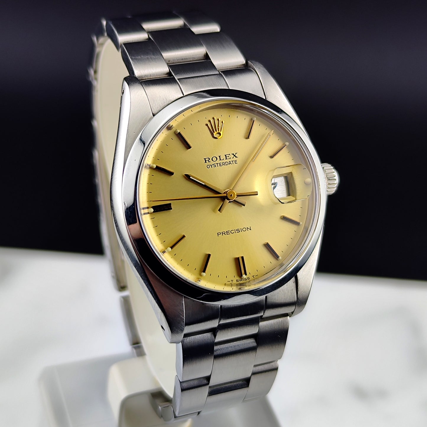 ROLEX Oysterdate Precision Gold Date Mint+ 1978 Serviced 03/2026 [REF. 6694]