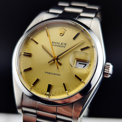 ROLEX Oysterdate Precision Gold Date Mint+ 1978 Serviced 03/2026 [REF. 6694]