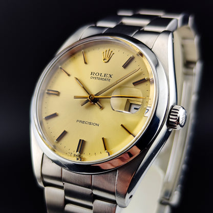ROLEX Oysterdate Precision Gold Date Mint+ 1978 Serviced 03/2026 [REF. 6694]