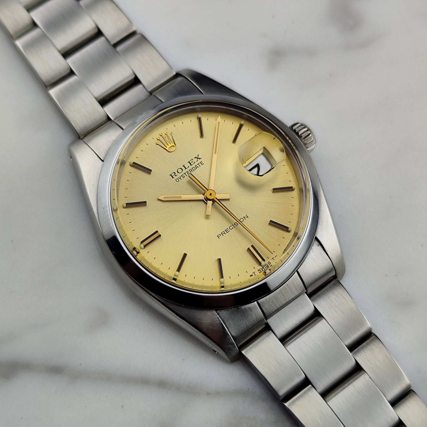 ROLEX Oysterdate Precision Gold Date Mint+ 1978 Serviced 03/2026 [REF. 6694]