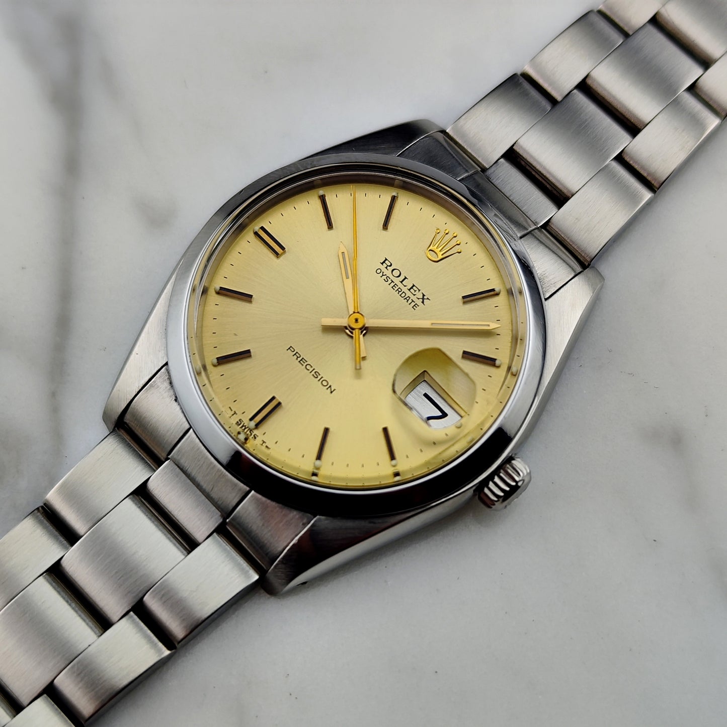 ROLEX Oysterdate Precision Gold Date Mint+ 1978 Serviced 03/2026 [REF. 6694]