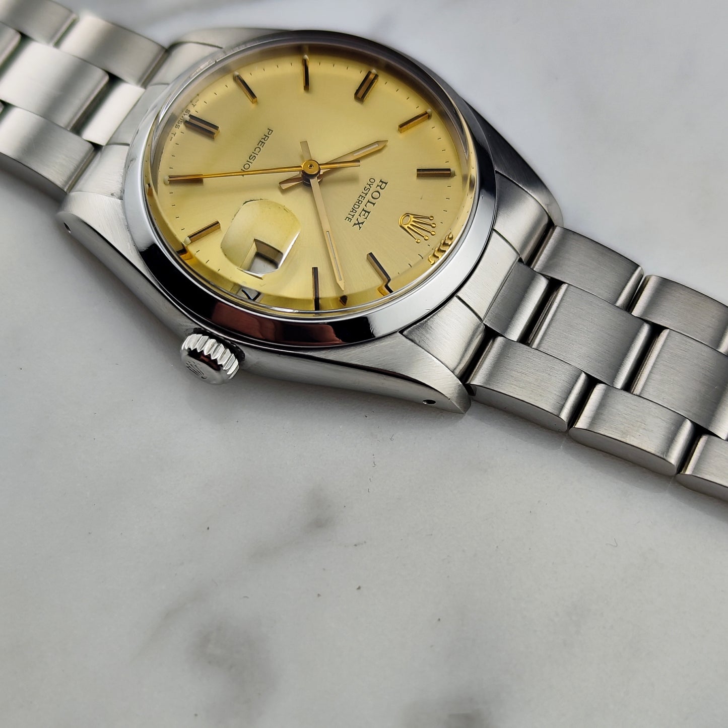 ROLEX Oysterdate Precision Gold Date Mint+ 1978 Serviced 03/2026 [REF. 6694]