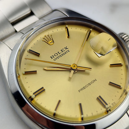 ROLEX Oysterdate Precision Gold Date Mint+ 1978 Serviced 03/2026 [REF. 6694]