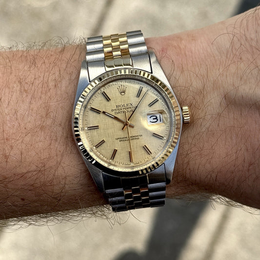 ROLEX Datejust 36 Two-Tone Linen Dial 1976 Serviced 05/2026 [REF. 16013]