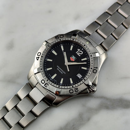 TAG HEUER Aquaracer 300m Black Dial with Box 2005 [REF. WAF1110]
