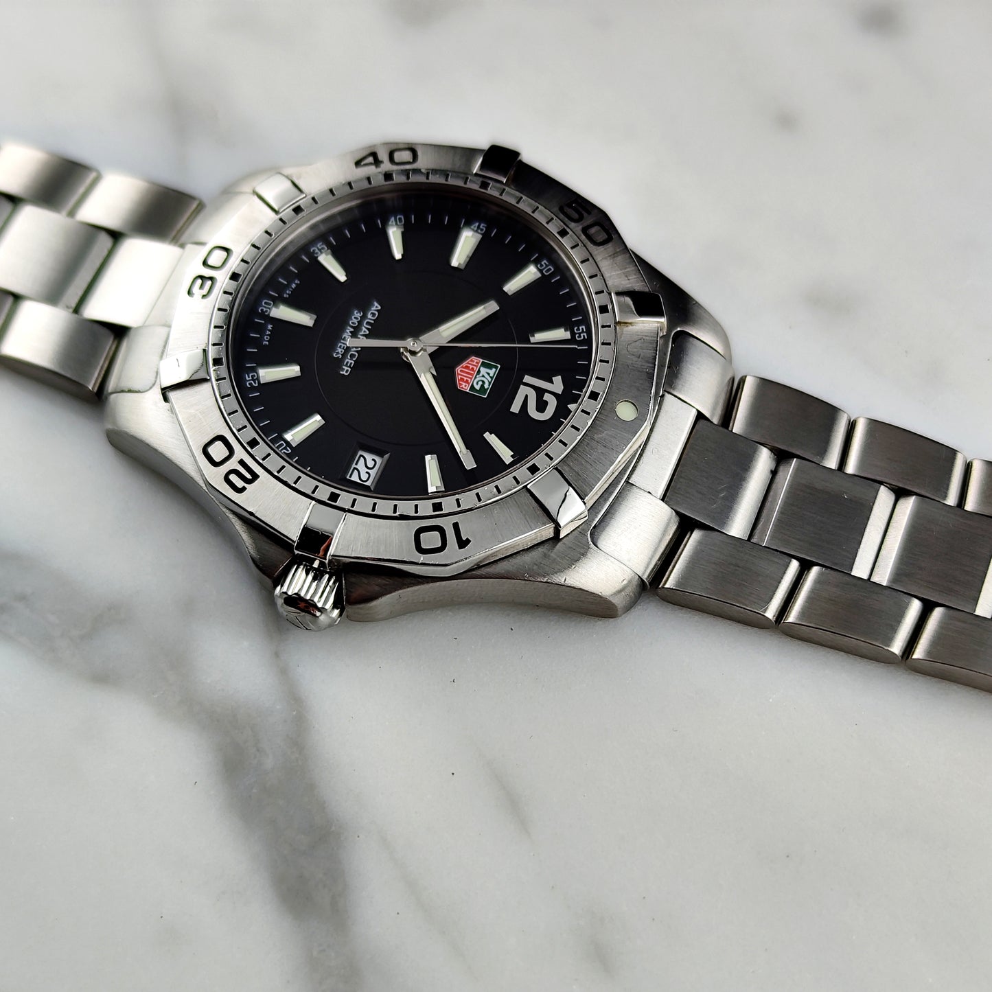 TAG HEUER Aquaracer 300m Black Dial with Box 2005 [REF. WAF1110]