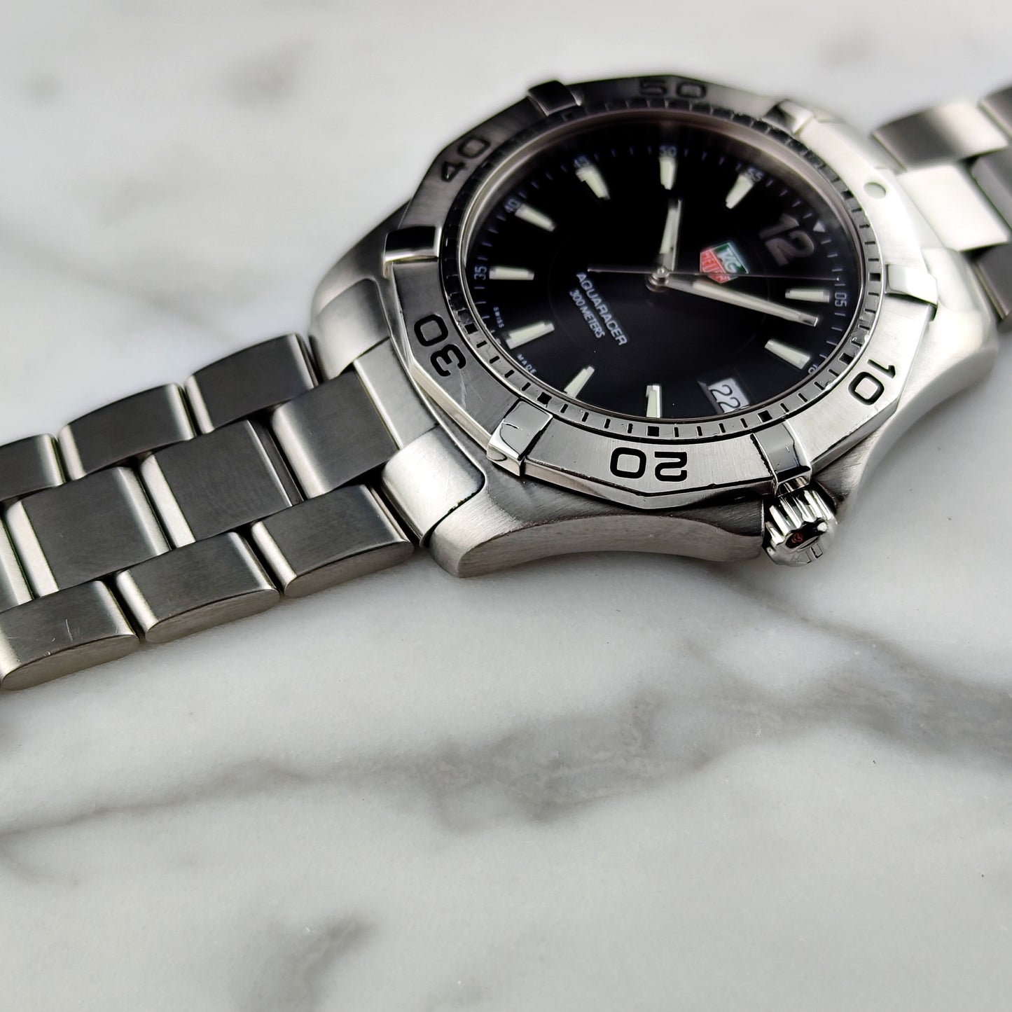 TAG HEUER Aquaracer 300m Black Dial with Box 2005 [REF. WAF1110]