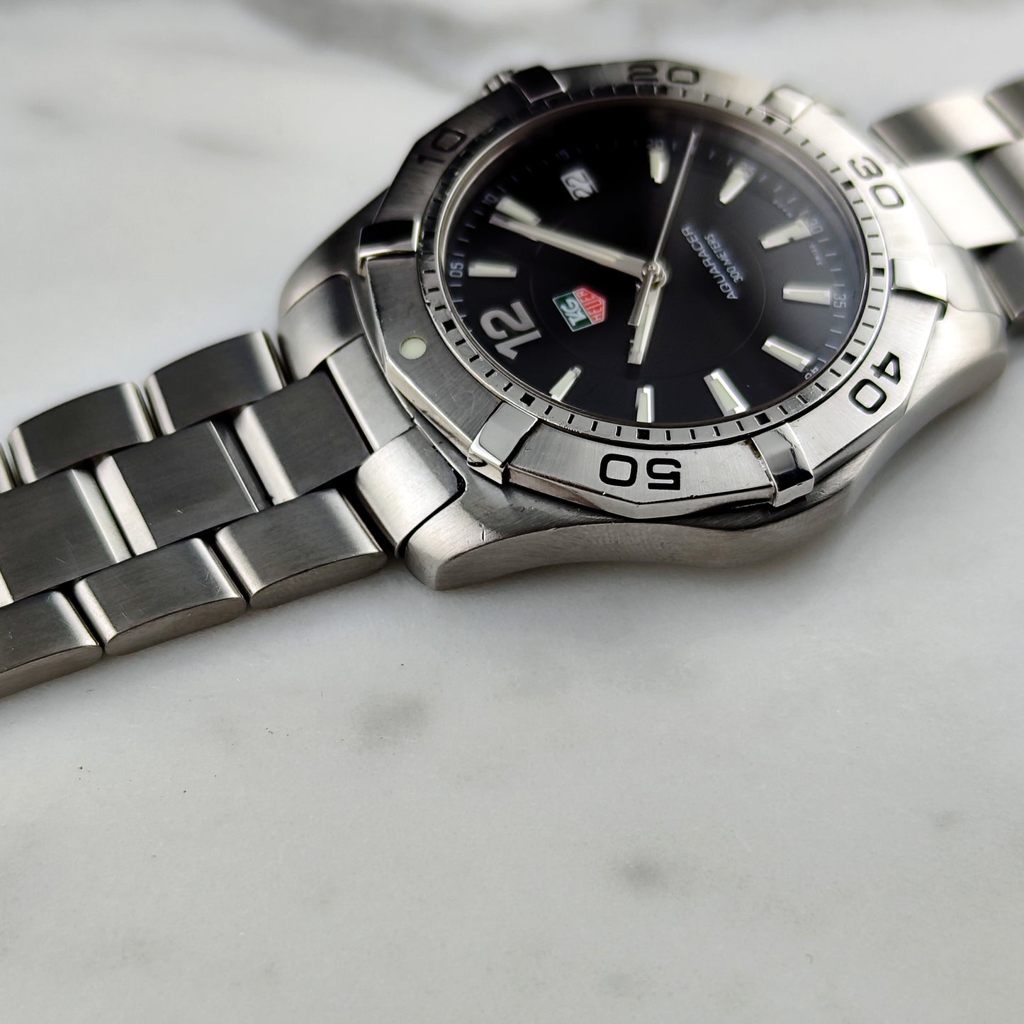 TAG HEUER Aquaracer 300m Black Dial with Box 2005 [REF. WAF1110]