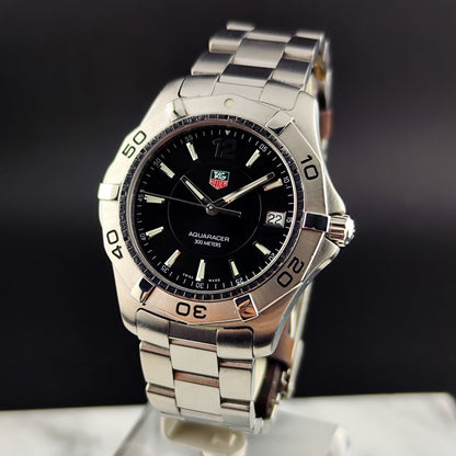TAG HEUER Aquaracer 300m Black Dial with Box 2005 [REF. WAF1110]