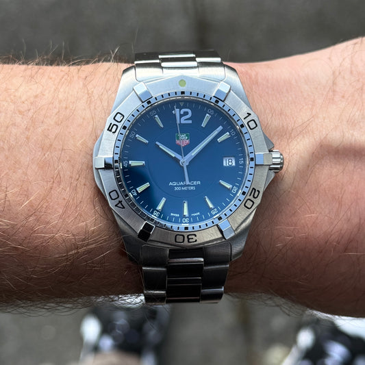 TAG HEUER Aquaracer Date Rare Blue Dial [REF. WAF1113]
