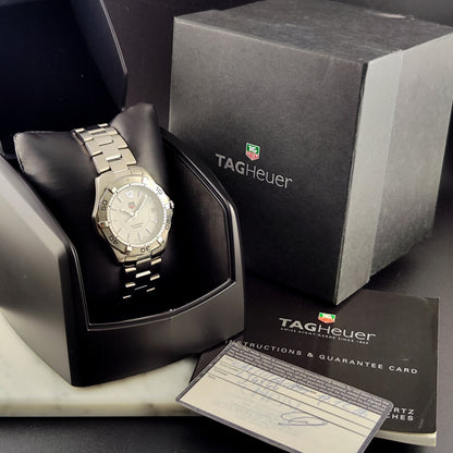 TAG Heuer Aquaracer White Dial 300m Fullset Box and Papers 2005 [REF. WAF1111]