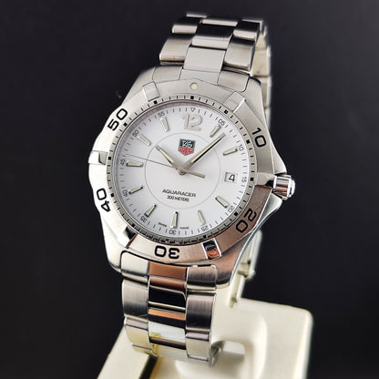 TAG Heuer Aquaracer White Dial 300m Fullset Box and Papers 2005 [REF. WAF1111]