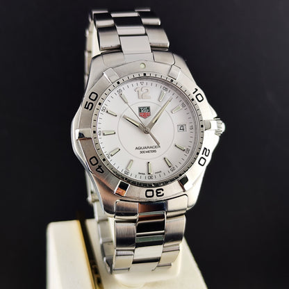 TAG Heuer Aquaracer White Dial 300m Fullset Box and Papers 2005 [REF. WAF1111]