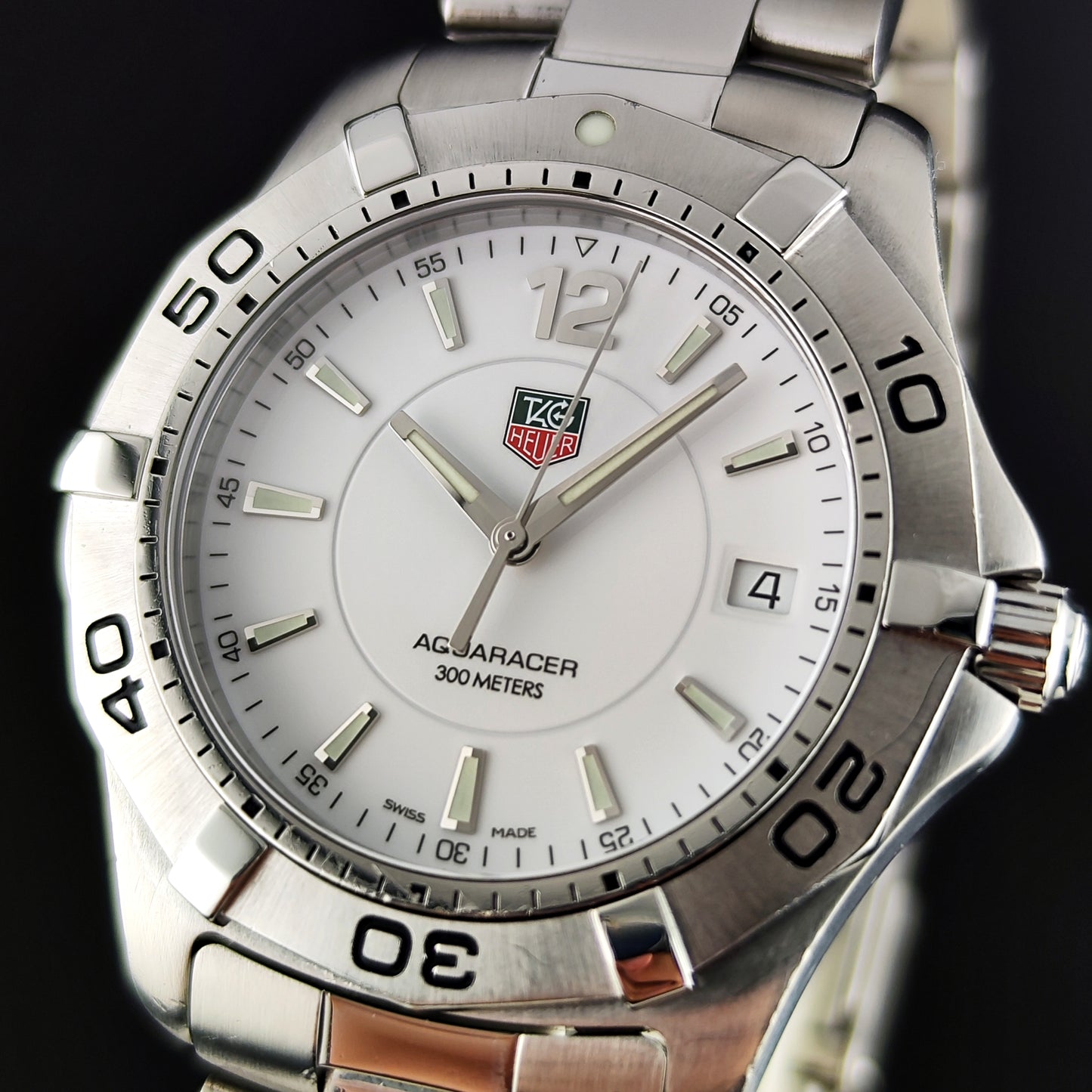 TAG Heuer Aquaracer White Dial 300m Fullset Box and Papers 2005 [REF. WAF1111]