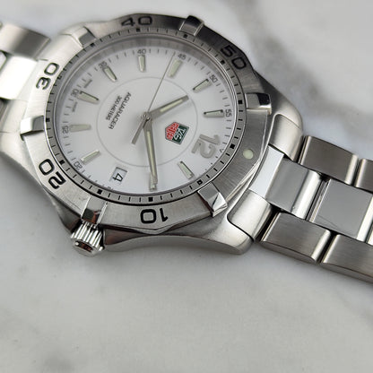 TAG Heuer Aquaracer White Dial 300m Fullset Box and Papers 2005 [REF. WAF1111]