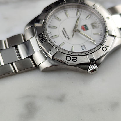 TAG Heuer Aquaracer White Dial 300m Fullset Box and Papers 2005 [REF. WAF1111]