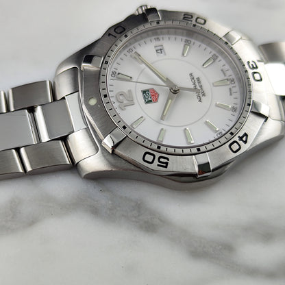 TAG Heuer Aquaracer White Dial 300m Fullset Box and Papers 2005 [REF. WAF1111]
