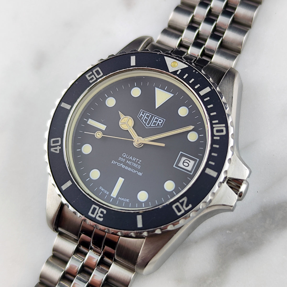TAG Heuer Professional 1000 Blue Dial 1980 – Bild 13