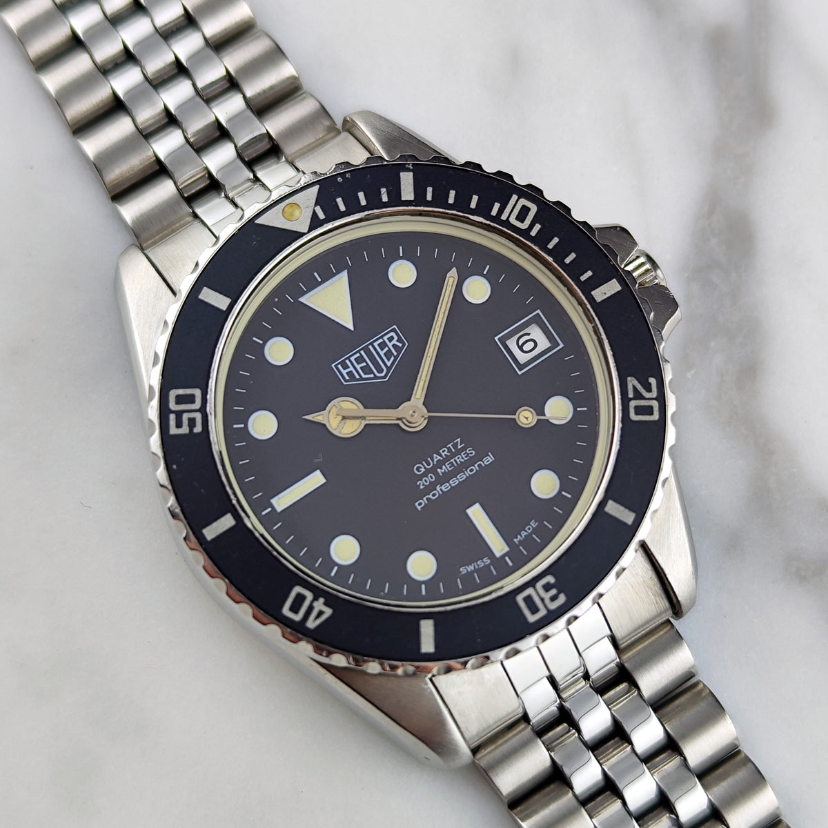 TAG Heuer Professional 1000 Blue Dial 1980 – Bild 14