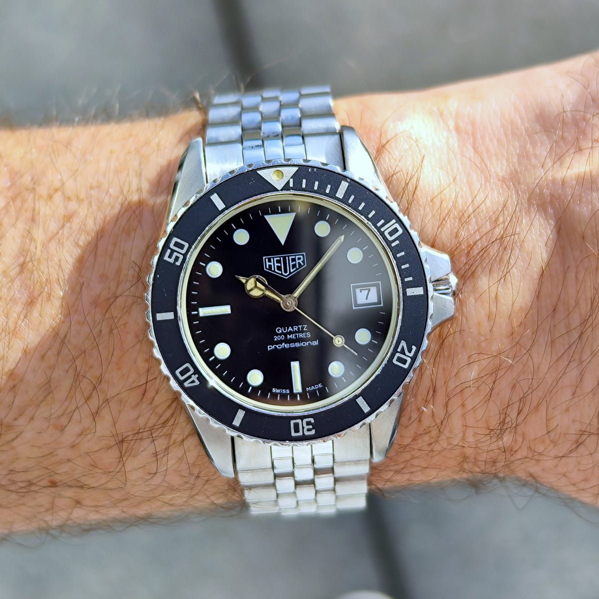 TAG Heuer Professional 1000 Blue Dial 1980 – Bild 2