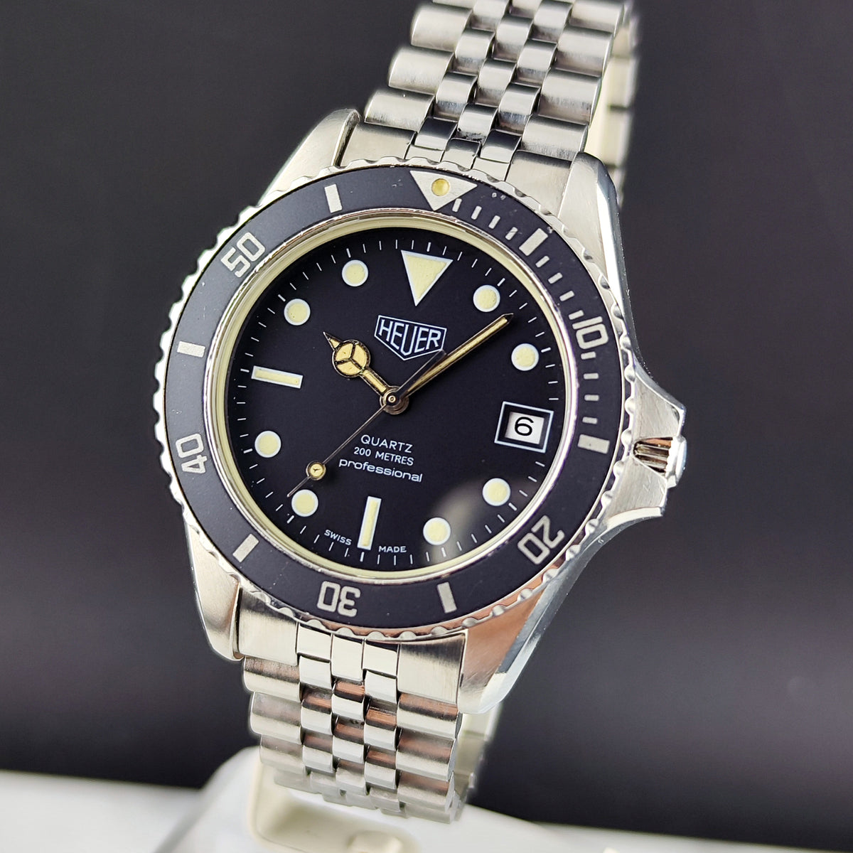 TAG Heuer Professional 1000 Blue Dial 1980 – Bild 5