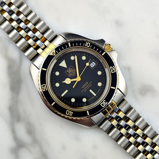 TAG HEUER Professional 1000 Two-Tone Jumbo Super Rare [REF. 980.021N]