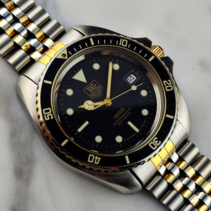 TAG HEUER Professional 1000 Two-Tone Jumbo Super Rare [REF. 980.021N]
