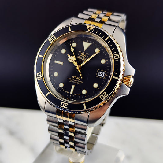TAG HEUER Professional 1000 Two-Tone Jumbo Super Rare [REF. 980.021N]