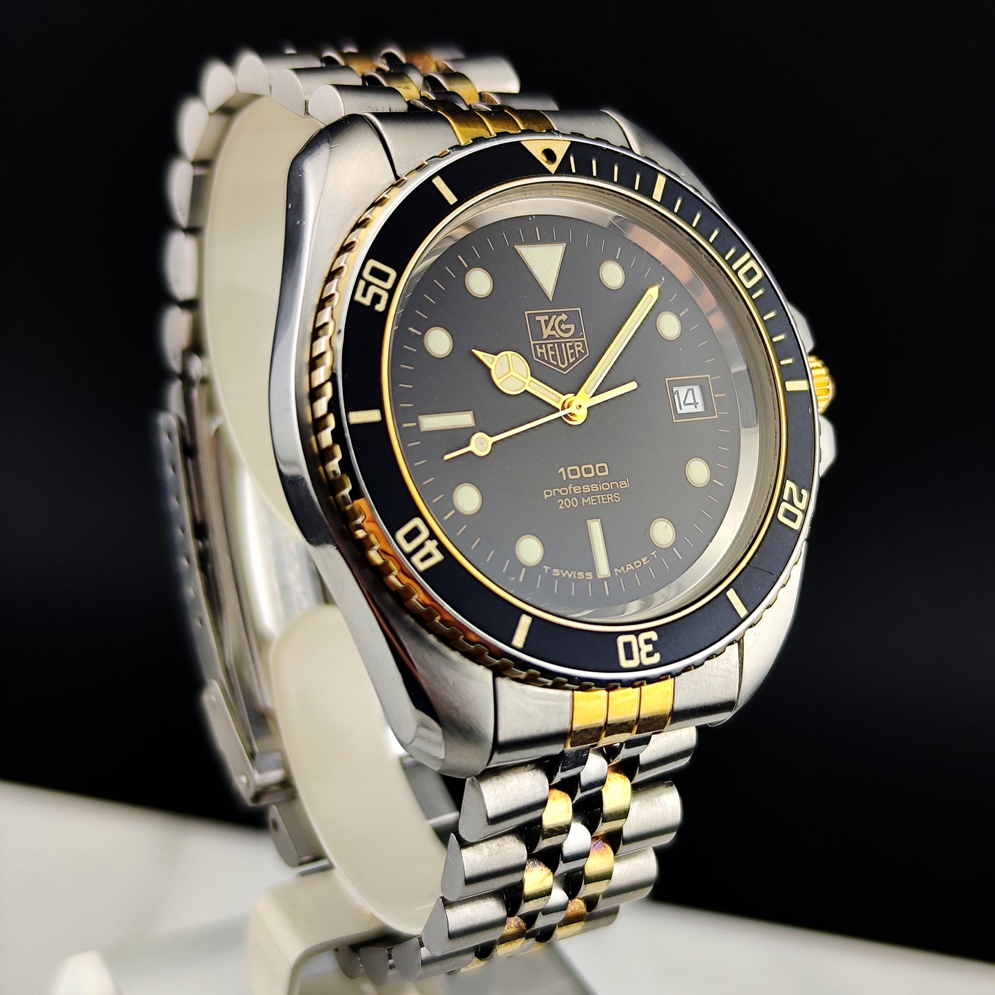 TAG HEUER Professional 1000 Two-Tone Jumbo Super Rare [REF. 980.021N]