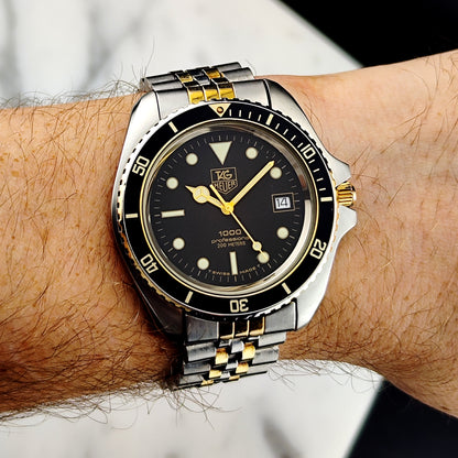 TAG HEUER Professional 1000 Two-Tone Jumbo Super Rare [REF. 980.021N]